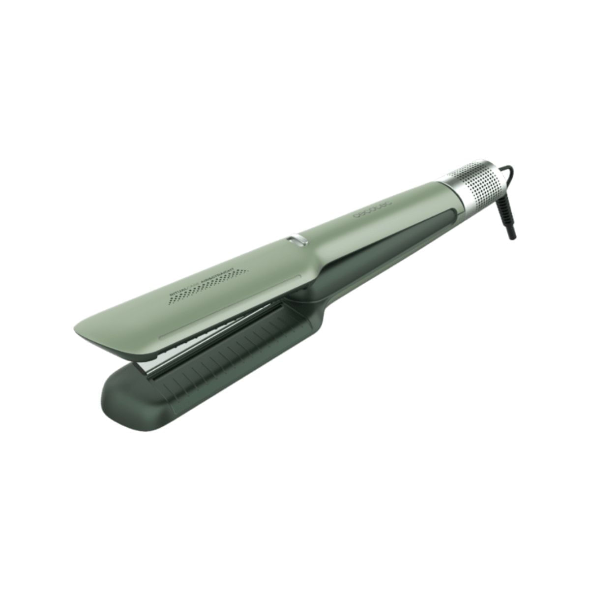 Plancha-de-pelo-con-aire-Cecotec-Air-Lisse-Olive-ionica-3-modos-verde-lateral