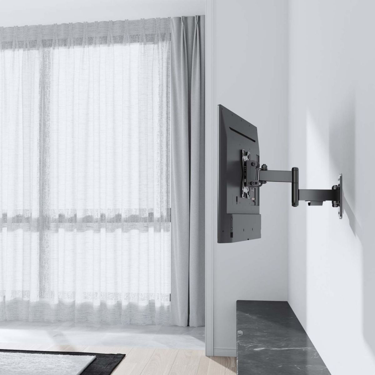Soporte-de-TV-Aisens-WT32TSR-381-13’’-32’’-giratorio---inclinable---nivelable-negro-