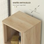 Columna-de-baño-Shine-Homcom-2-estantes-con-cajon-y-armario-natural-170x33x30-cm