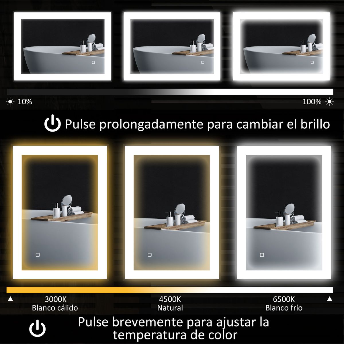 Espejo-Honda-Homcom-antivaho-con-luz-LED-negro-50x70x3-cm-color