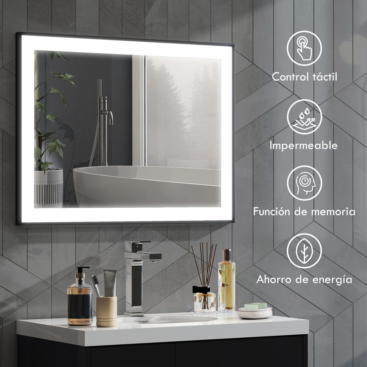 Espejo-oval-Homcom-antivaho-con-luz-LED-negro-60x80x3-cm