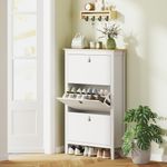 Zapatero-Colibri-Homcom-3-puertas-abatibles-blanco-natural-131x80x24-cm-ambientada