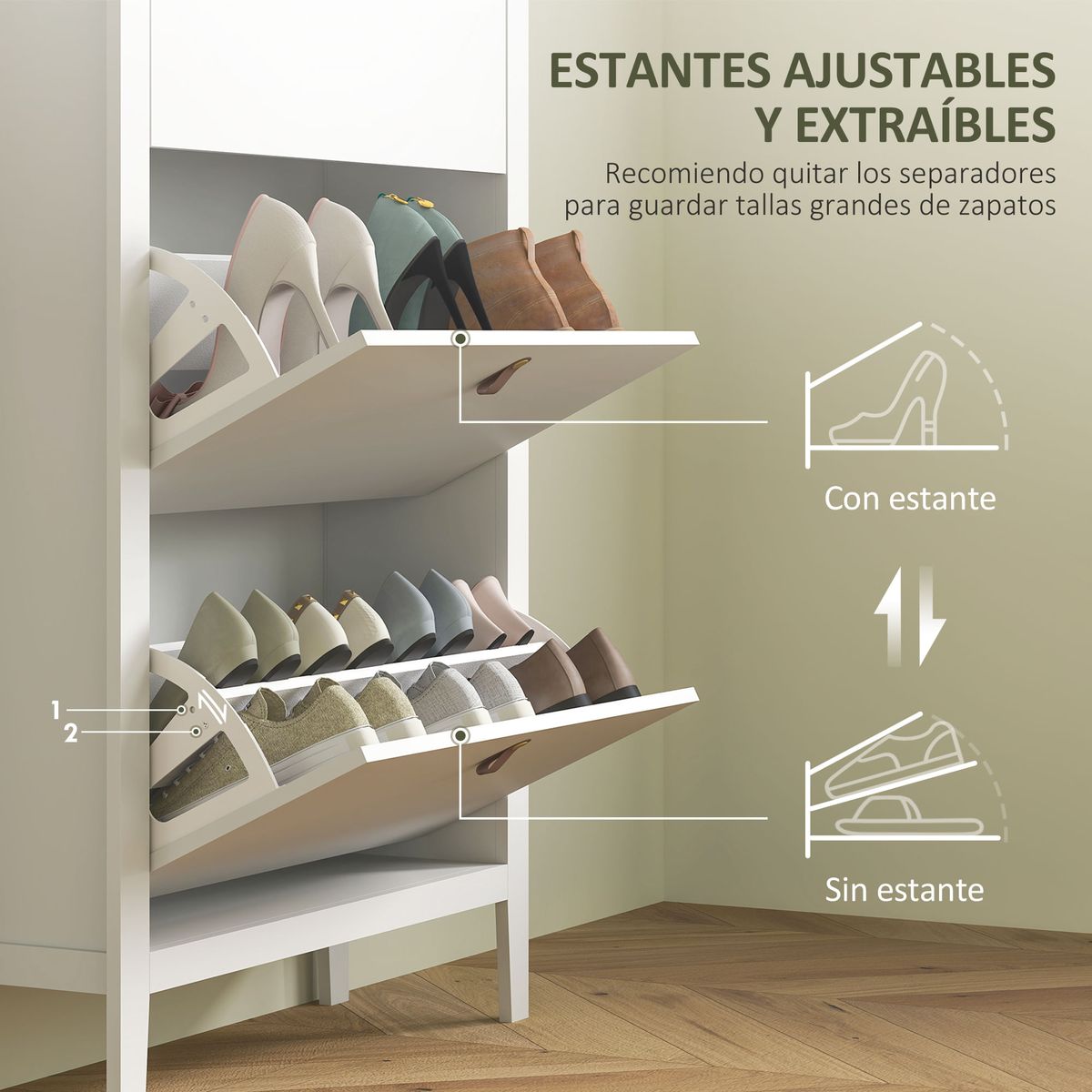 Zapatero-Colibri-Homcom-3-puertas-abatibles-blanco-natural-131x80x24-cm