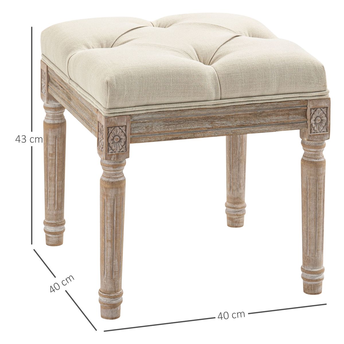 Reposapies-Castillo-Homcom-capitone-acolchado-beige-43x40x40-cm-medidas