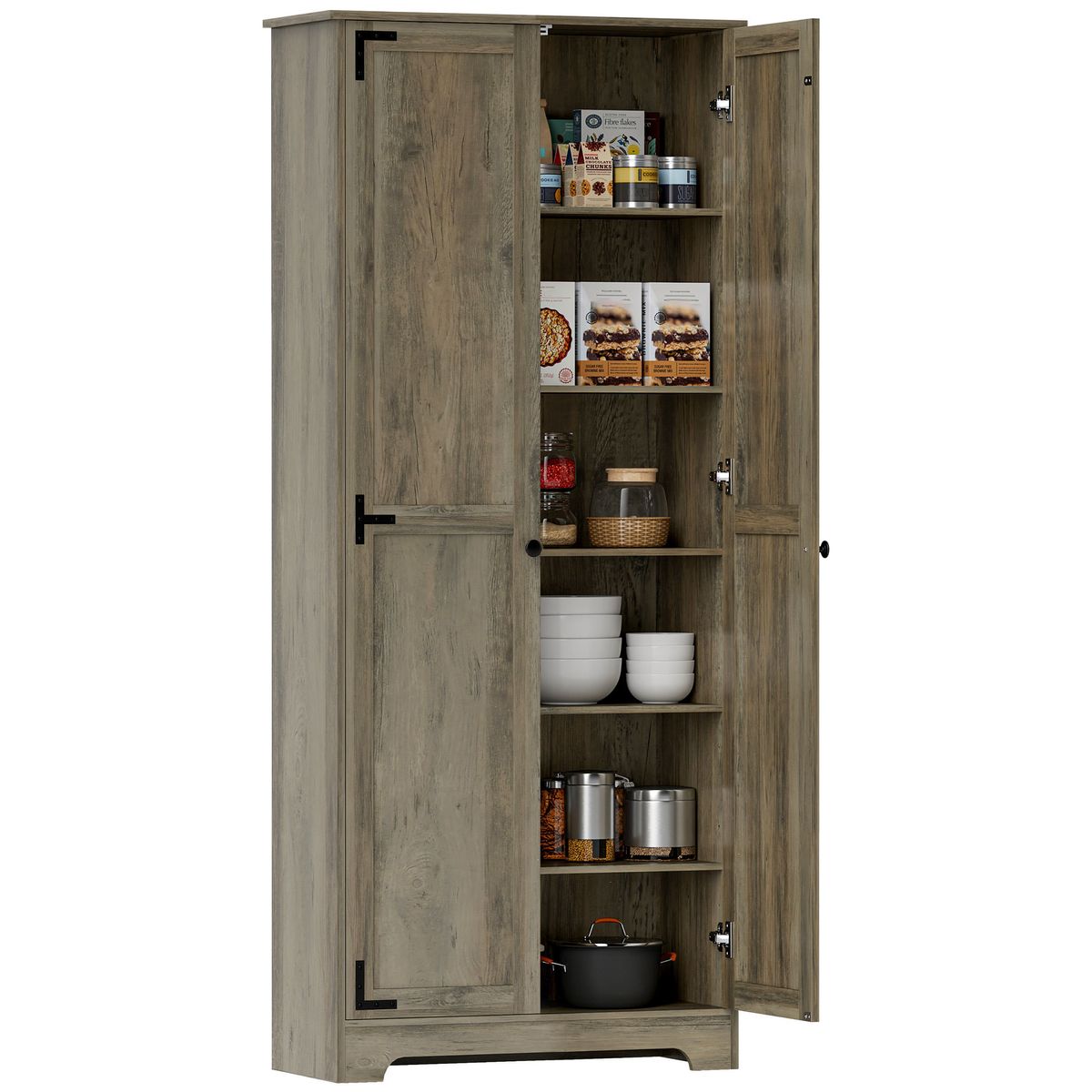 Aparador-Estrella-Homcom-2-puertas-marron-182x78x315-cm-market