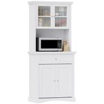 Alacena-Valdena-Homcom-4-puertas-5-compartimentos-blanco-180x79x40-cm