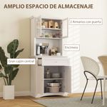 Alacena-Valdena-Homcom-4-puertas-5-compartimentos-blanco-180x79x40-cm