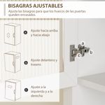 Alacena-Valdena-Homcom-4-puertas-5-compartimentos-blanco-180x79x40-cm