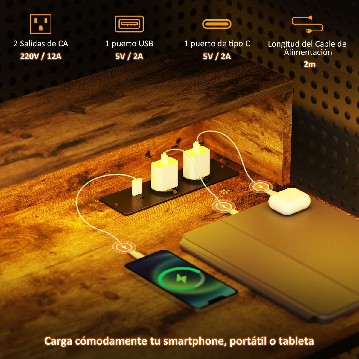 Escritorio-Karlen-Homcom-estante-elevador-marron-905x100x50-cm