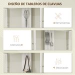 Estanteria-Ornalux-Homcom-4-niveles-blanco-1605x100x35-cm