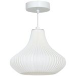 Lampara-de-techo-Luzentra-Homcom-25W-colgante-blanco-Ø22x18-cm