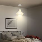 Lampara-de-techo-Luzentra-Homcom-25W-colgante-blanco-Ø22x18-cm