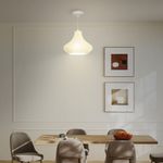 Lampara-de-techo-Luzentra-Homcom-25W-colgante-blanco-Ø22x18-cm