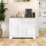 Aparador-Mirlo-Homcom-3-puertas-con-cajon-blanco-natural-83x105x40-cm