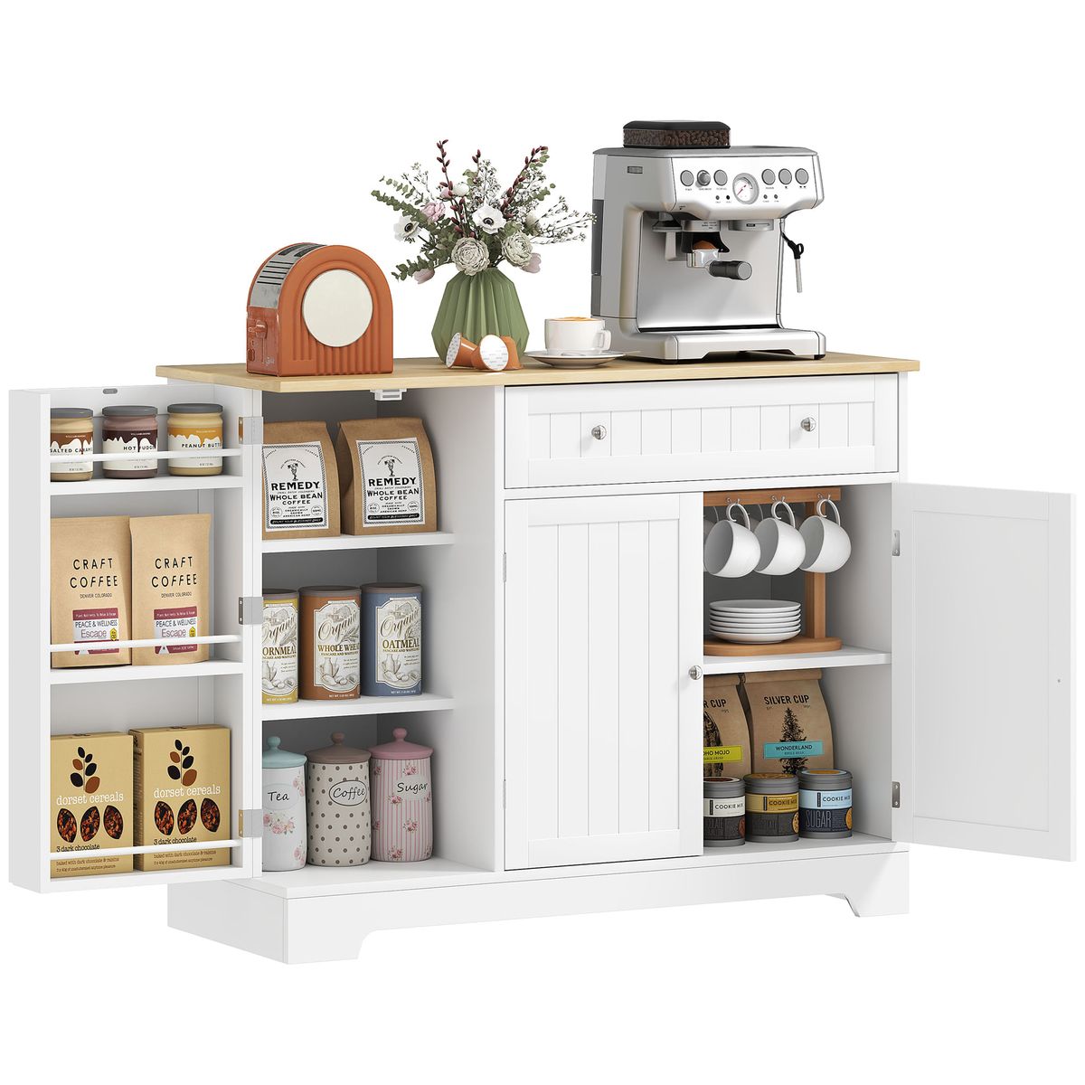 Aparador-Mirlo-Homcom-3-puertas-con-cajon-blanco-natural-83x105x40-cm-fondo-blanco