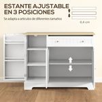 Aparador-Mirlo-Homcom-3-puertas-con-cajon-blanco-natural-83x105x40-cm