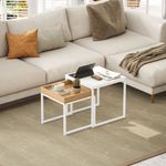 Set-de-2-mesas-nido-Cassy-Homcom-blanco-natural-45x45x45-cm