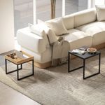 Set-de-2-mesas-nido-Cassy-Homcom-negro-natural-dos-mesas
