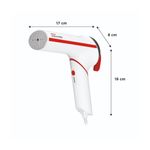 Plancha-vertical-Polti-Styler-GSM50R-800W-diseño-plegable-blanco-rojo-medidas