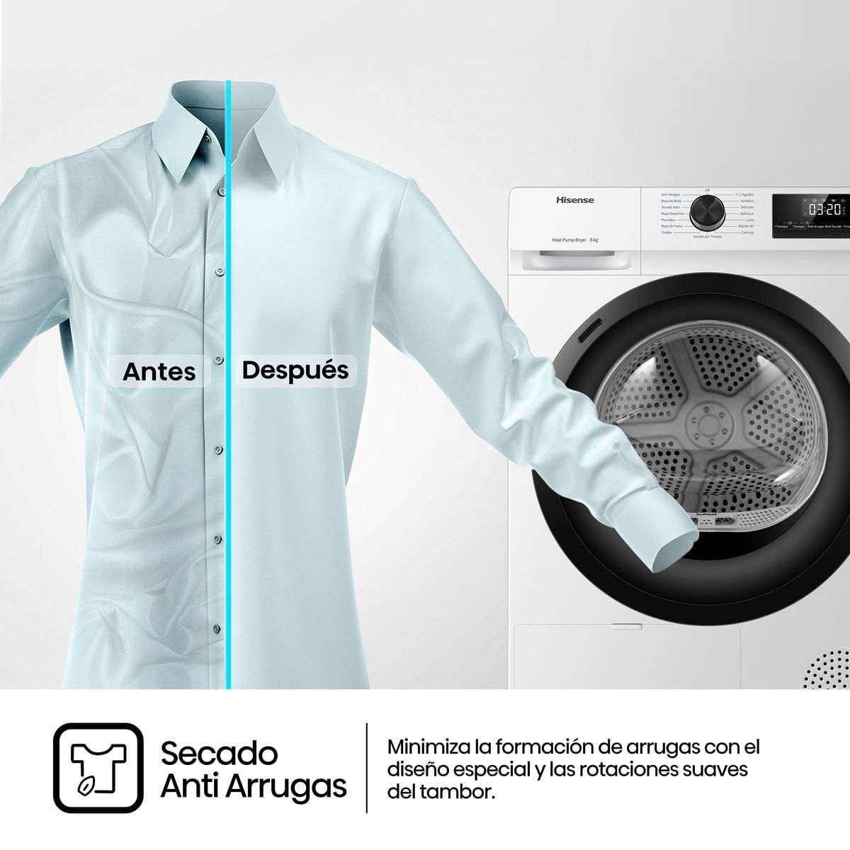 Secadora-de-condensacion-Hisense-DHQE800BW2-caracteristicas
