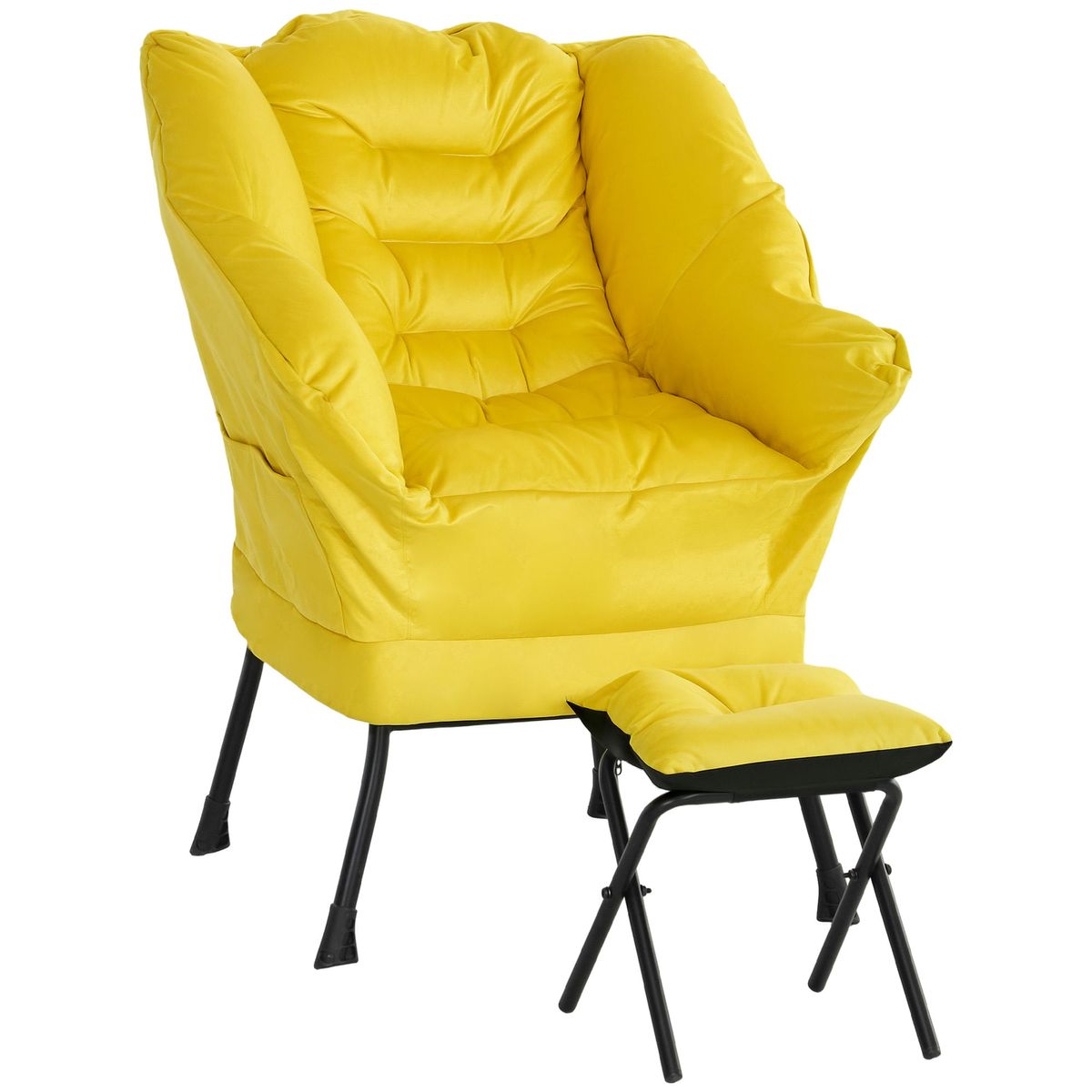 Butaca-Nube-Homcom-con-reposapies-amarillo-100x80x78-cm-market