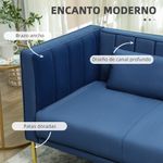 Sofa-Tiramisu-Homcom-con-cojines