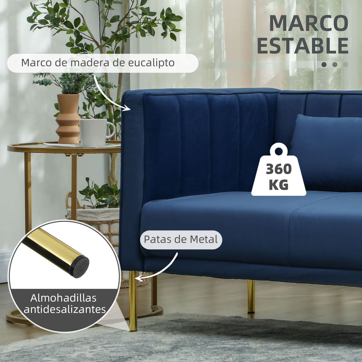 Sofa-Tiramisu-Homcom-caracteristicas