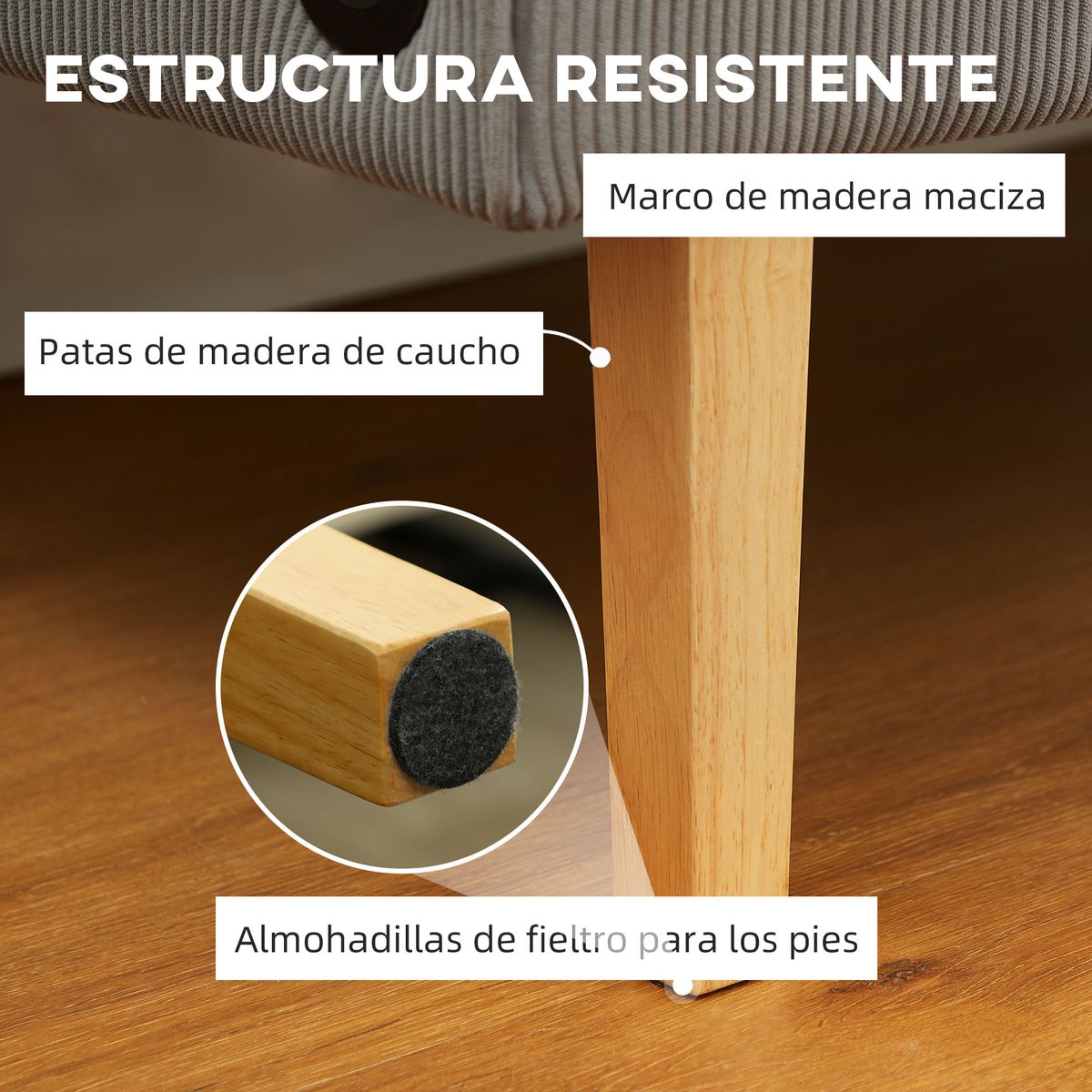 Sofa-Ambar-Homcom-pata