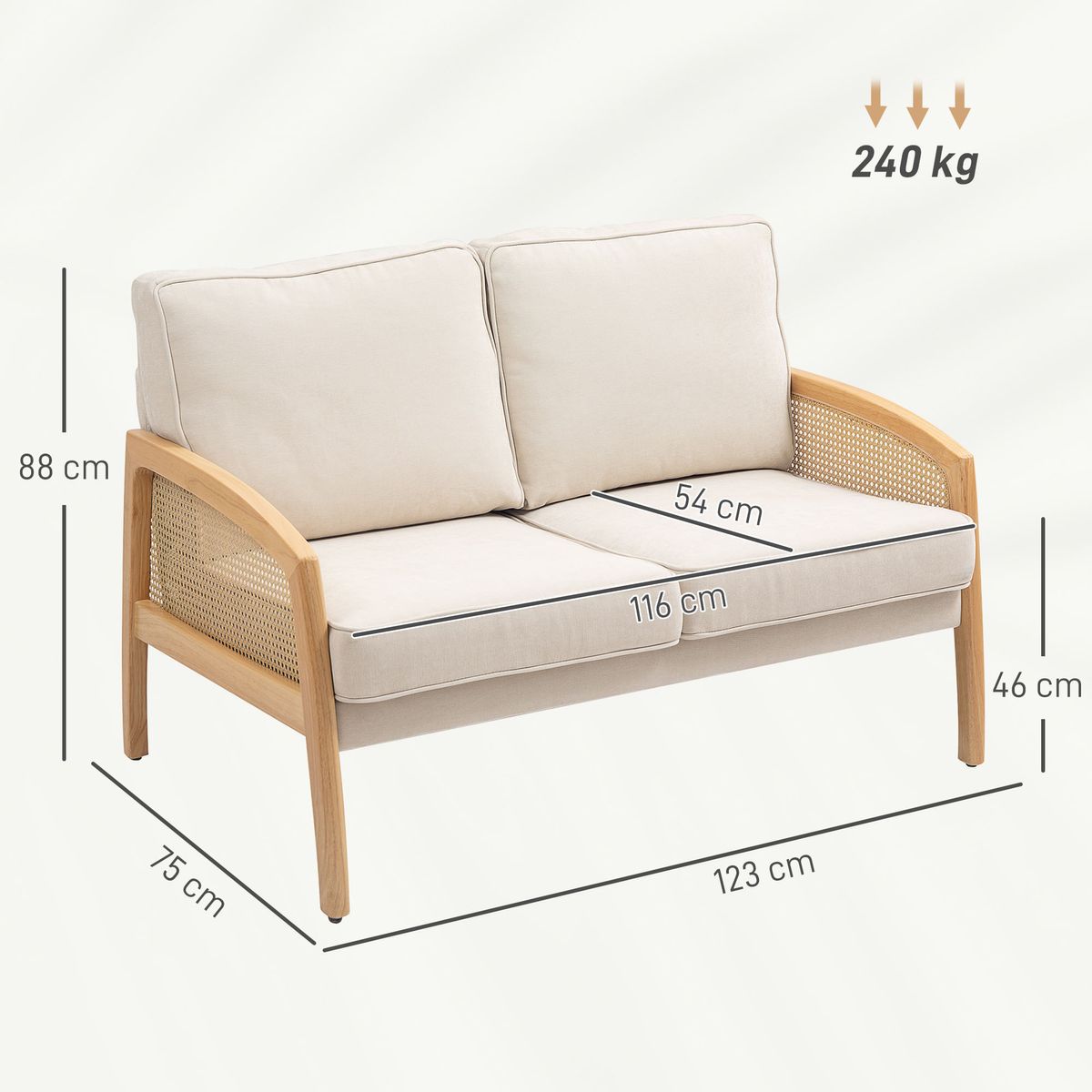 Sofa-Rueca-Homcom-medidas