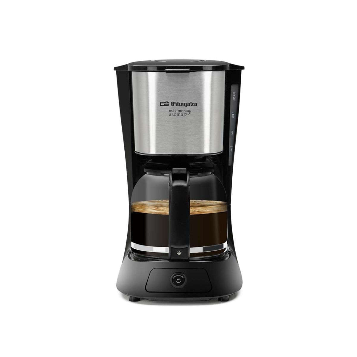 Cafetera-de-goteo-Orbegozo-CG4515-900W-15-filtro-extraible-15-tazas-negro-frente