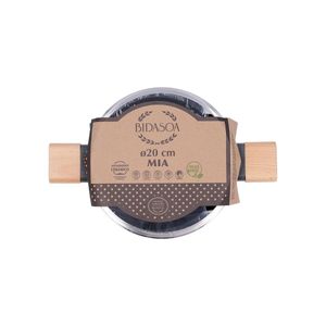 Cacerola Mia Bidasoa con tapa aluminio prensado gris