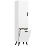 Armario-alto-de-baño-Elite-Homcom-2-puertas-blanco-144x35x315-cm