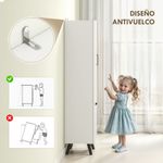 Armario-alto-de-baño-Elite-Homcom-2-puertas-blanco-144x35x315-cm