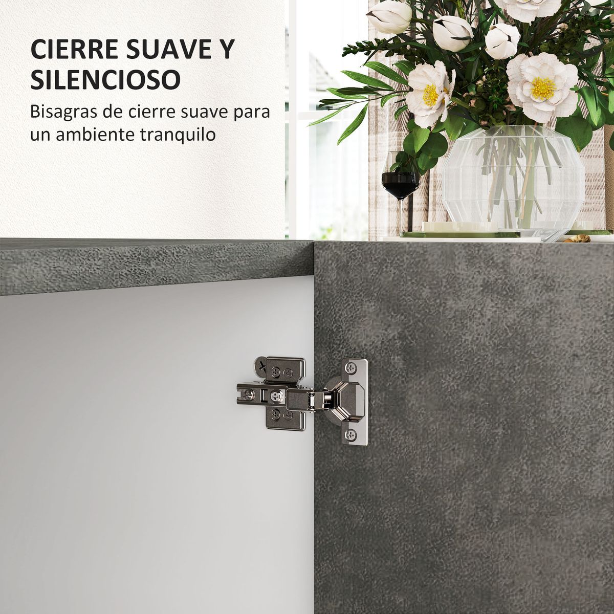 Aparador-Liora-Homcom-2-puertas-gris-80x80x37-cm
