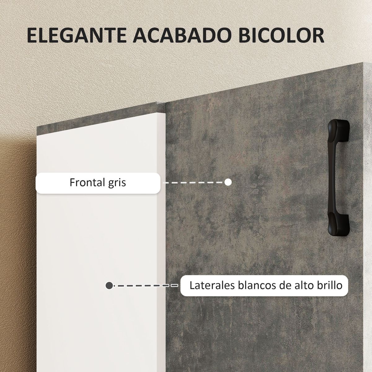Aparador-Liora-Homcom-2-puertas-gris-80x80x37-cm