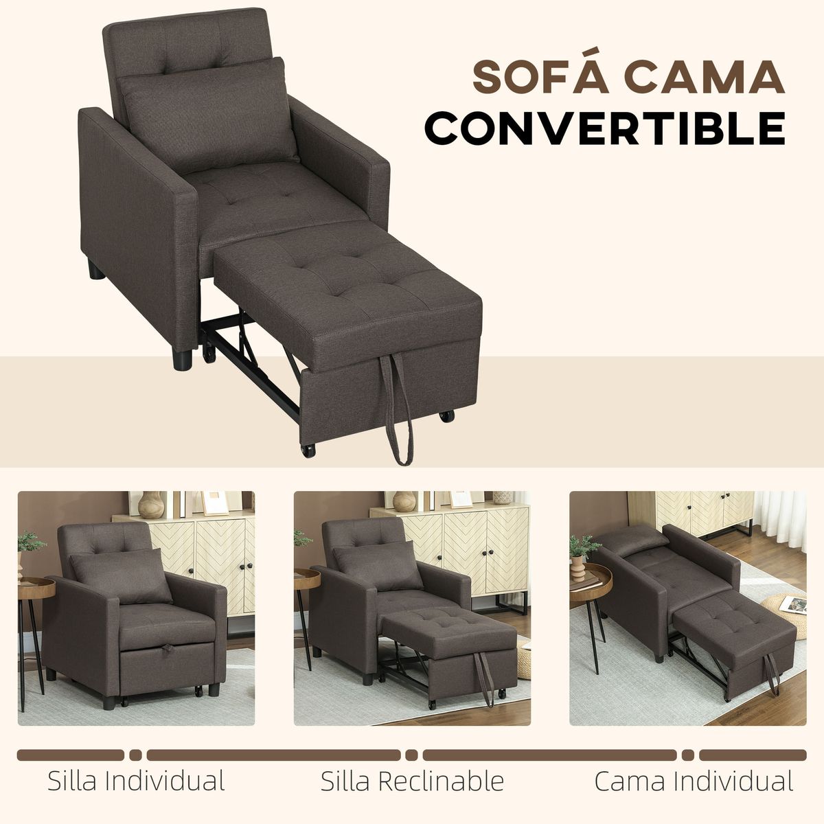 Sofa-cama-Einar-Homcom-1-plaza-con-brazos-negro-84x69x82.5-cm