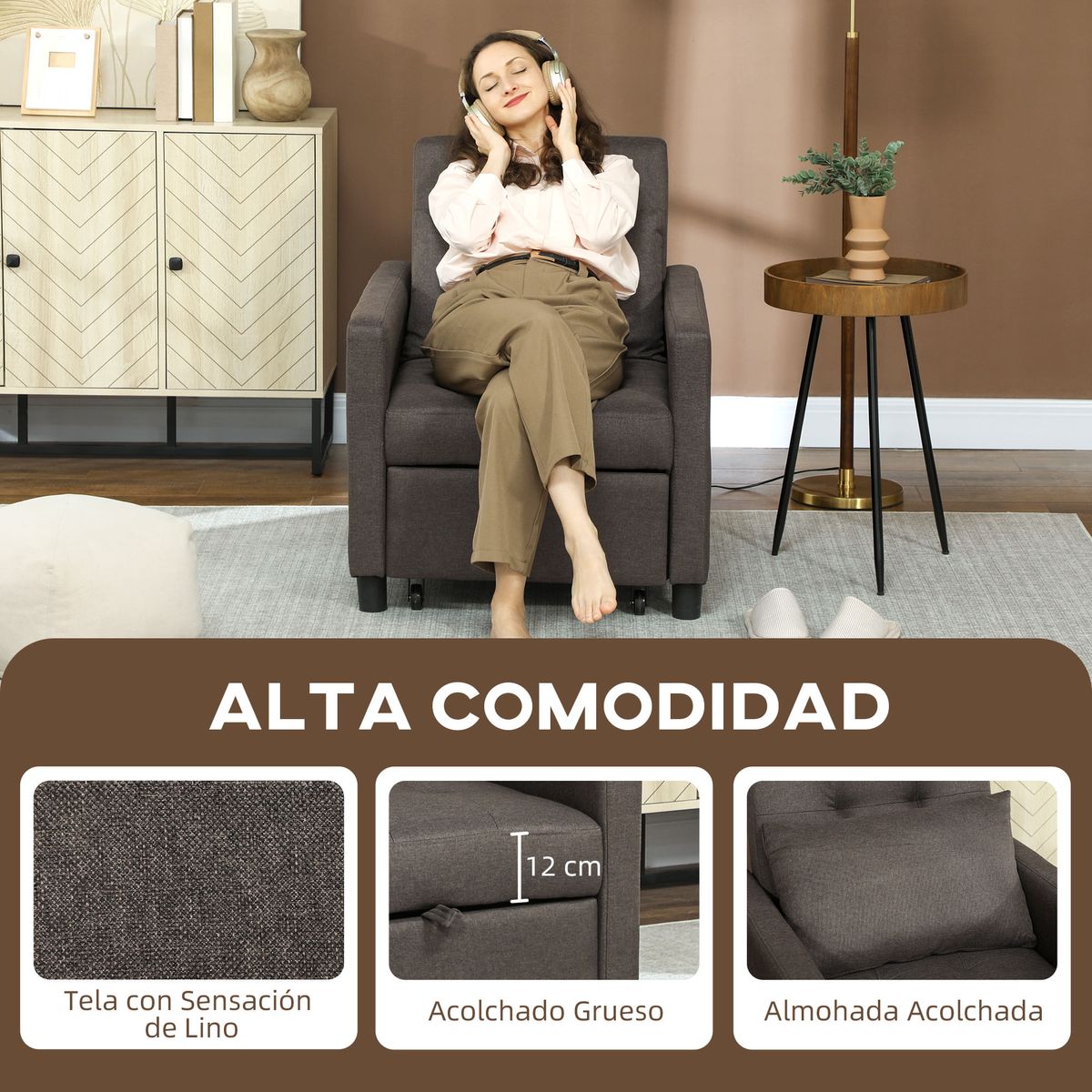 Sofa-cama-Einar-Homcom-1-plaza-con-brazos-negro-84x69x82.5-cm