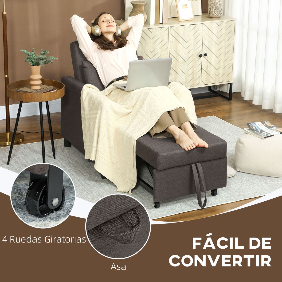 Sofa-cama-Einar-Homcom-1-plaza-con-brazos-negro-84x69x82.5-cm