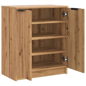 Zapatero Brujas 2 puertas roble 70x59x35 cm
