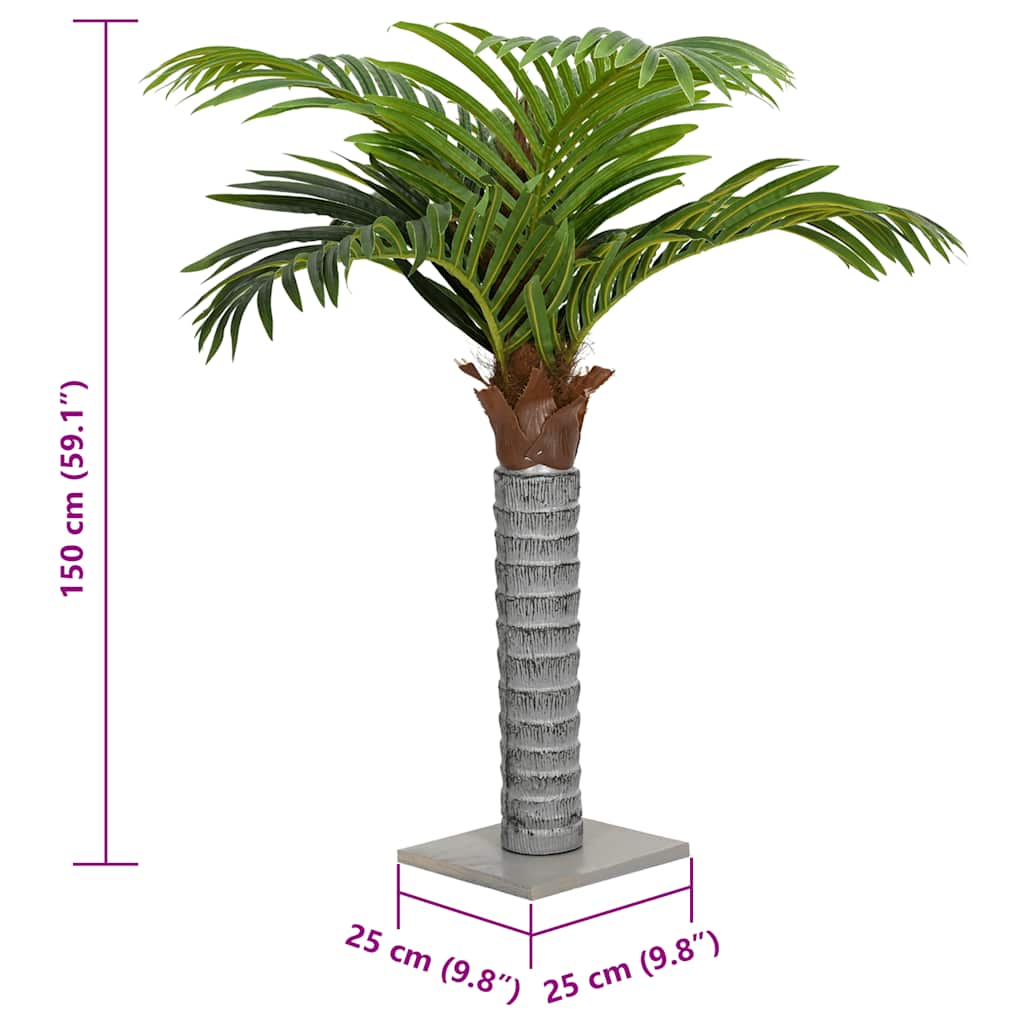Planta-artificial-Palmera-12-hojas-verde-150-cm