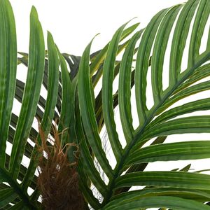 Planta artificial Palmera 6 hojas verde 100 cm