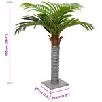 Planta-artificial-Palmera-6-hojas-verde-100-cm-