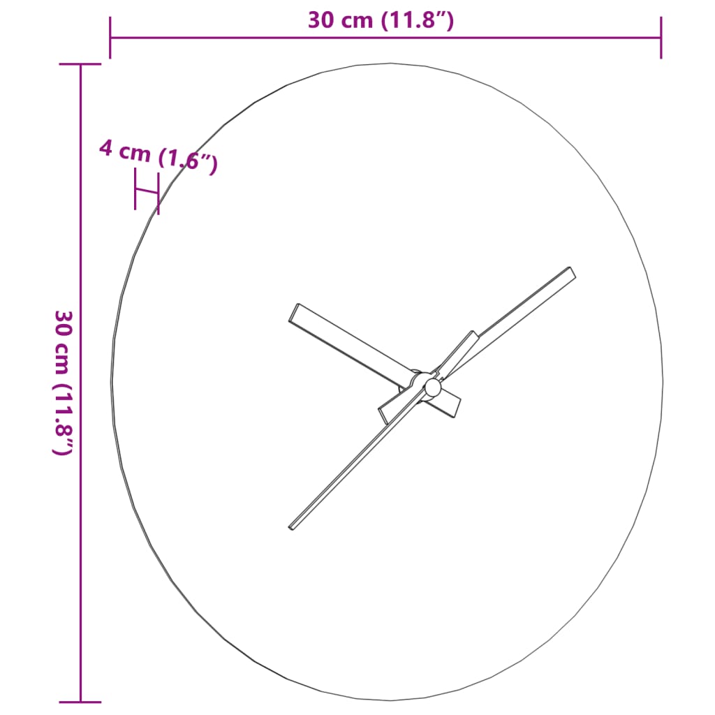 Reloj-de-pared-Monet-marron-Ø30-cm-