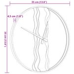 Reloj-de-pared-Renoir-marron-Ø35-cm-