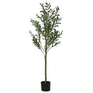 Planta artificial Olivo 450 ramas macetero + aceitunas 120 cm