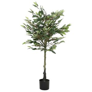 Planta artificial Singapur 480 hojas verde 130 cm