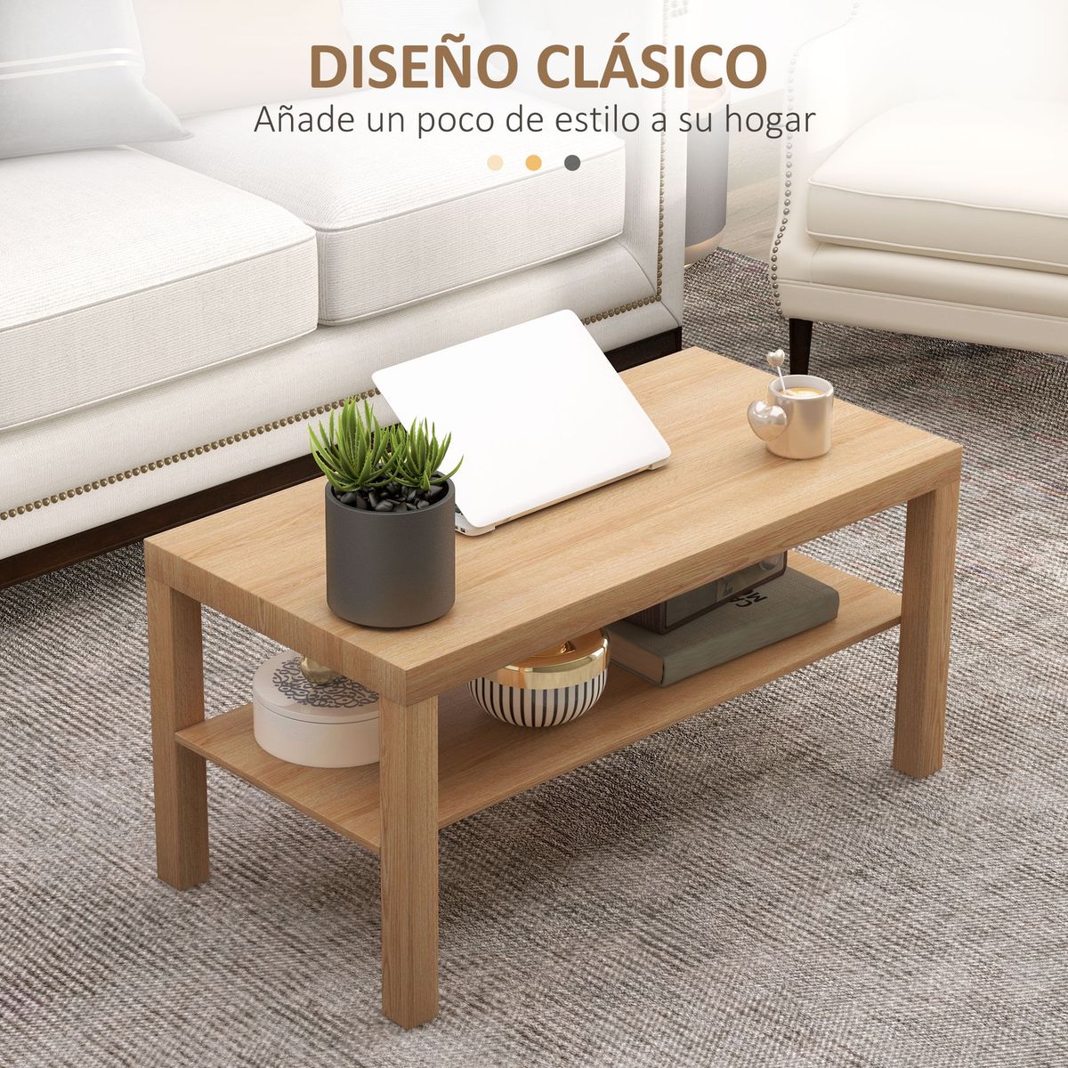 Mesa-de-centro-Terra-Homcom-estante-inferior-natural-445x90x45-cm