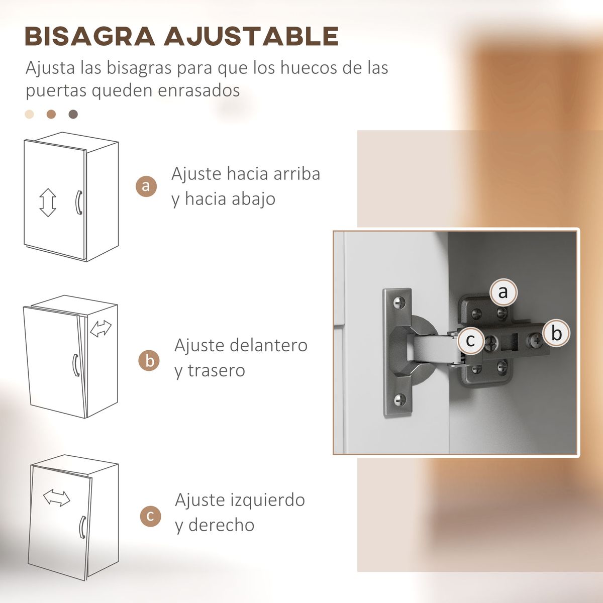 Mueble-auxiliar-Elianor-Homcom-3-puertas---compartimento-abierto-blanco-97x80x35cm