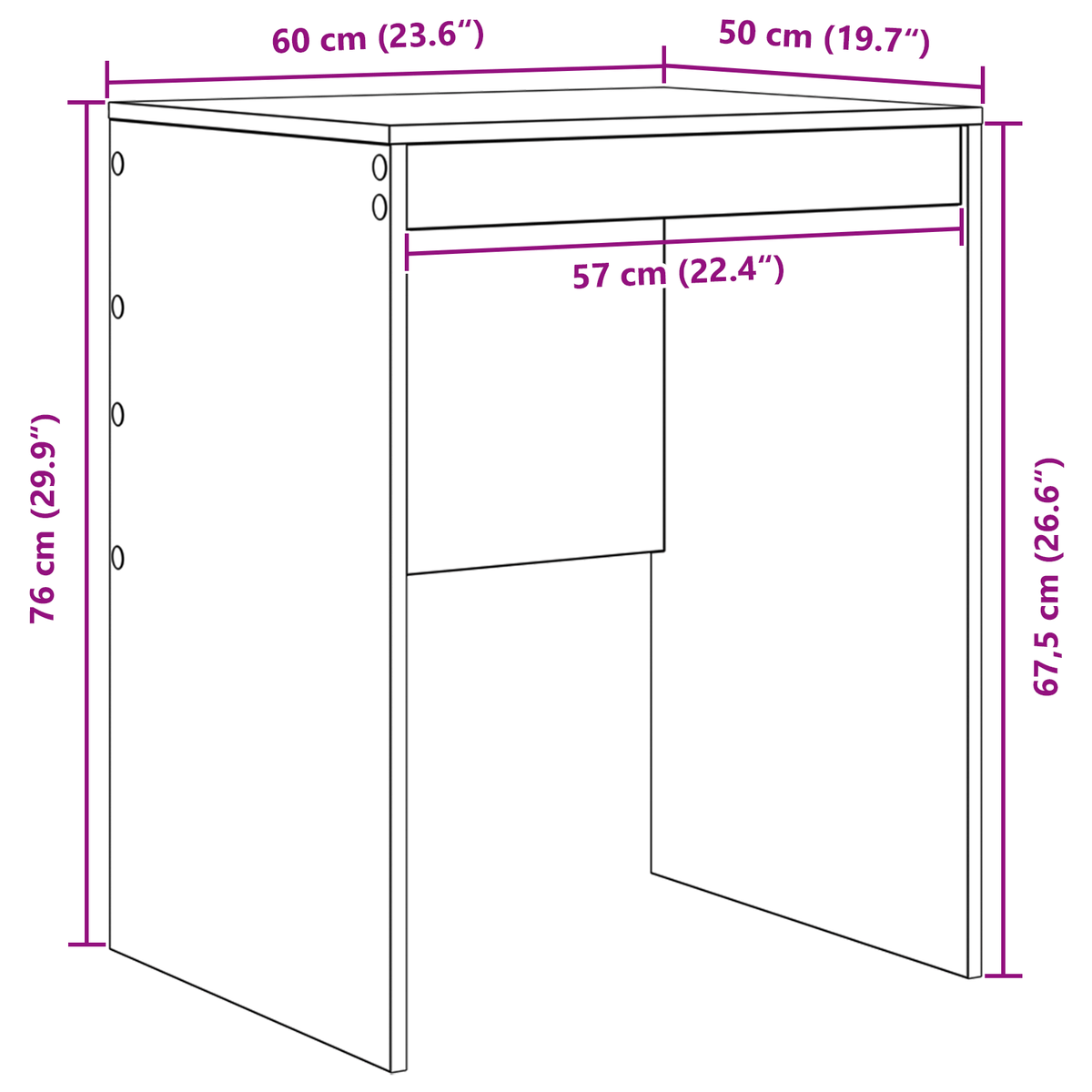 Escritorio-Tolouse-1-compartimento-blanco-76x60x50-cm-