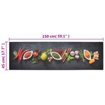 Alfombra-de-cocina-Vegetales-antideslizante-negro-150x45-cm-